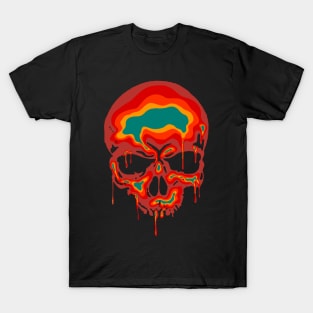 pop art dripping skull T-Shirt